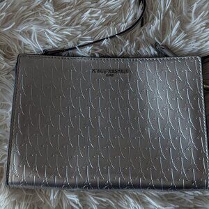 Karl Lagerfeld silver Paris crossbody